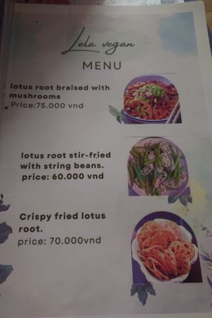 Menu 7 at Tiệm trà Lê La - Le La Vegan in Cao Bang