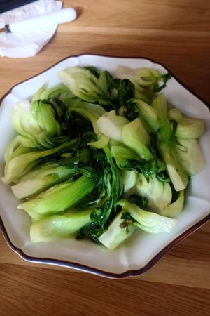 Pak choi at Tiệm trà Lê La - Le La Vegan in Cao Bang