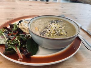   at Almanac Cafe in Plymouth