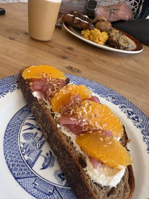   at Almanac Cafe in Plymouth