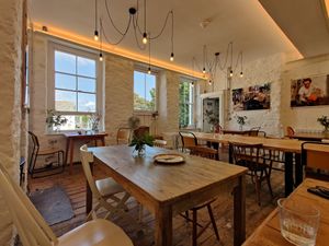  at Almanac Cafe in Plymouth