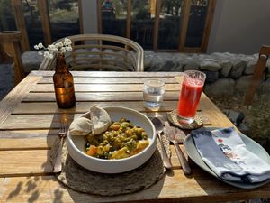 Watermelon juicee  at Tsas by Dolkhar in Leh