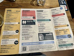 Menú   at Brewpoint in Bedford