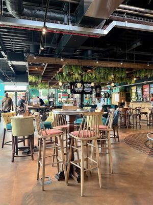 Indoor seating   at Brewpoint in Bedford