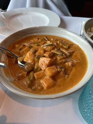 Medium Spicy Curry  at Copper Restaurant in Charlotte