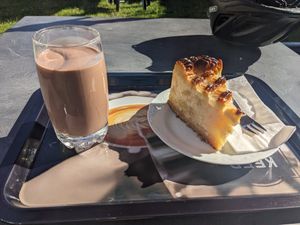 Apple and marzipan cake! at Sputendorfer Begegnungscafe in Stahnsdorf