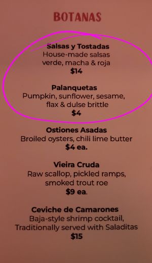 Botanas - vegan by default! at Cantina Calafia in Portland