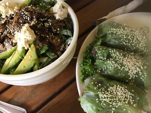 Goddess Bowl & Summer Rolls at Luv Burger in Samara