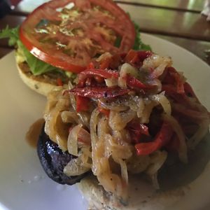 Grilled Portobello Mushroom Sandwich at Luv Burger in Samara