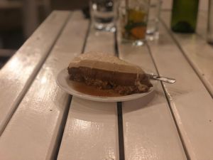 Yummy coffee cheese cake. Amazing dessert. at Luv Burger in Samara