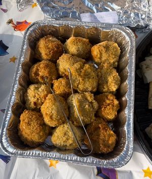 Either potato roquettes, lentil balls or arancini   at Verdi in Montreal