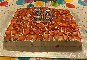 Strawberry cake   at Verdi in Montreal