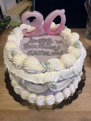 Ube birthday cake   at Hamilton Rose in Laval