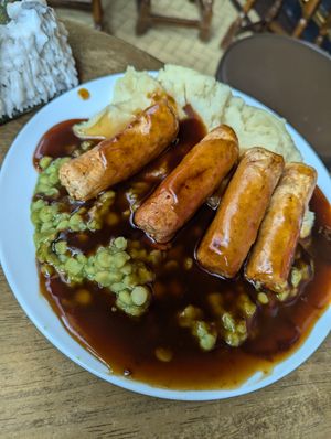 Bangers and mash at The House Of Trembling Madness in York
