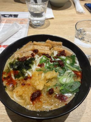 Hot ramen  at Breakfast Udon - 朝うどん in Kyoto