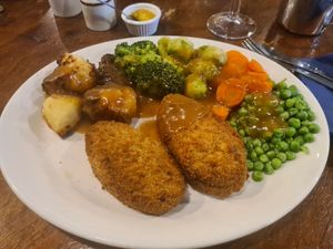 Vegan Chickn Kiev #Veganuary at The Bulls Head  in Sandbach