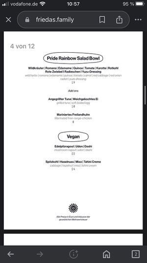   at Friedas Bar & Kitchen in Frankfurt