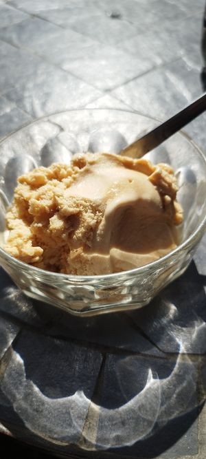 Salted caramel ice cream at The Greek Arch in Ramsgate
