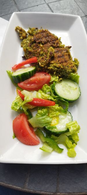 Falafel n salad at The Greek Arch in Ramsgate