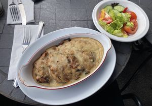 Vegan mousakka at The Greek Arch in Ramsgate