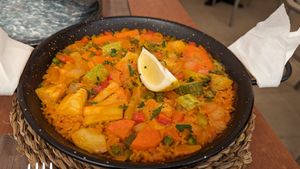 Vegan paella at Mijia in Tenerife