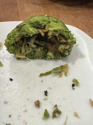 Vegan dumpling filling.  at Da Mai in Cologne