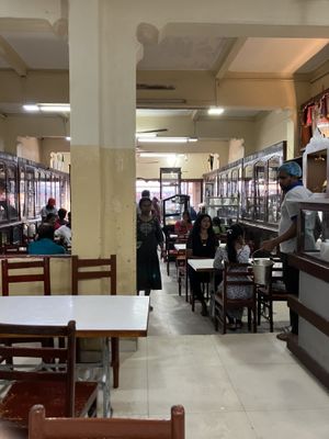 the interior   at Malayan Cafe in Jaffna