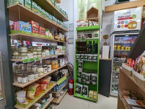 Butters and hemp seeds products. at Alma Natura  in Floresti