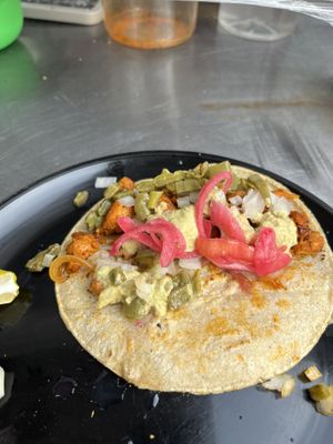 Taco  at BasiVeg Antojitas in Mexico City
