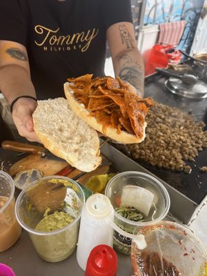Torta de chilaquil  at BasiVeg Antojitas in Mexico City