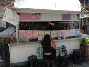 Small stall at BasiVeg Antojitas in Mexico City