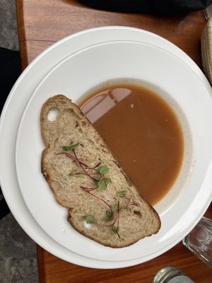 Tomato soup   at La Caponata in Quito