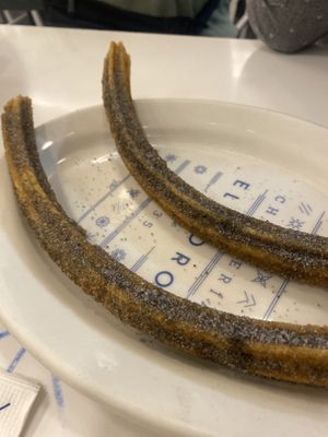 Churros de Muerto (Seasonal Flavor) Para Día de Los Muertos 💕  at Churrería El Moro - Coyoacán in Mexico City