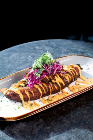 HAAM sweet Plantain Boat.jpg at HAAM - Caribbean Plant Cuisine in Brooklyn