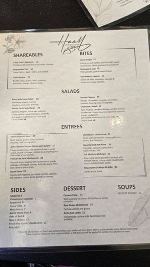 Menu at HAAM - Caribbean Plant Cuisine in Brooklyn