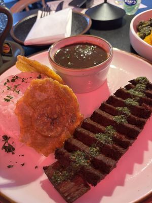 Chimichurri chunk steak   at HAAM - Caribbean Plant Cuisine in Brooklyn