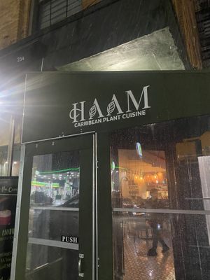 Storefront   at HAAM - Caribbean Plant Cuisine in Brooklyn