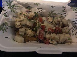 Yuh motha’s ceviche   at HAAM - Caribbean Plant Cuisine in Brooklyn