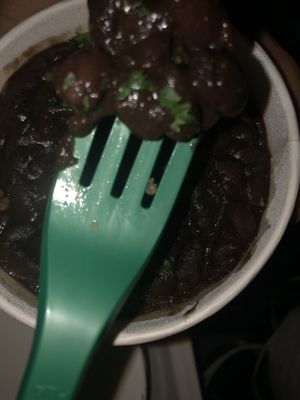 Black beans   at HAAM - Caribbean Plant Cuisine in Brooklyn