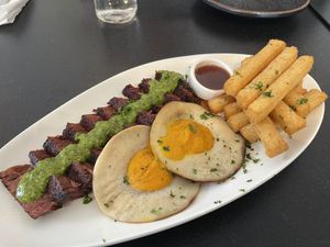 Amazing food! They serve Chunk steak and sunny side “eggs” that flow! All so tasty. Great drinks and mocktails. We will be back.   at HAAM - Caribbean Plant Cuisine in Brooklyn