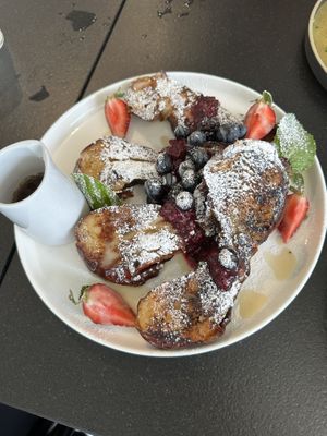 French toast   at HAAM - Caribbean Plant Cuisine in Brooklyn