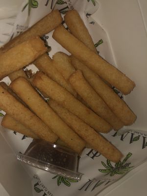 Yucca fries   at HAAM - Caribbean Plant Cuisine in Brooklyn