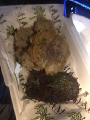 Chimichurri chunk steak - no rice , quinoa instead   at HAAM - Caribbean Plant Cuisine in Brooklyn