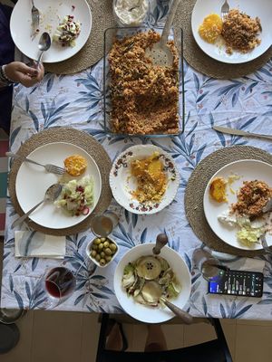 Rice pilaf  at Persian Dinning in Barcelona