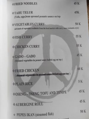Menu at Conflict Zone Bar & Resto in 