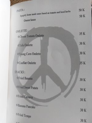 Menu at Conflict Zone Bar & Resto in 