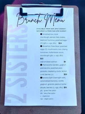 Cafe now open on Scottsdale Tasmania.  Menu has vegan options at Two Sisters Baked & Co in Scottsdale