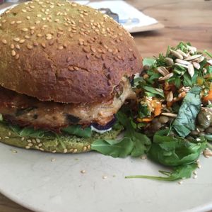 Dutch Weed Burger  at Bataat in Amsterdam