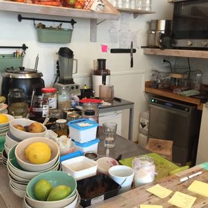 the kitchen at Bataat in Amsterdam