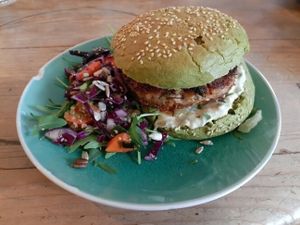 The Dutch Weed Burger  at Bataat in Amsterdam